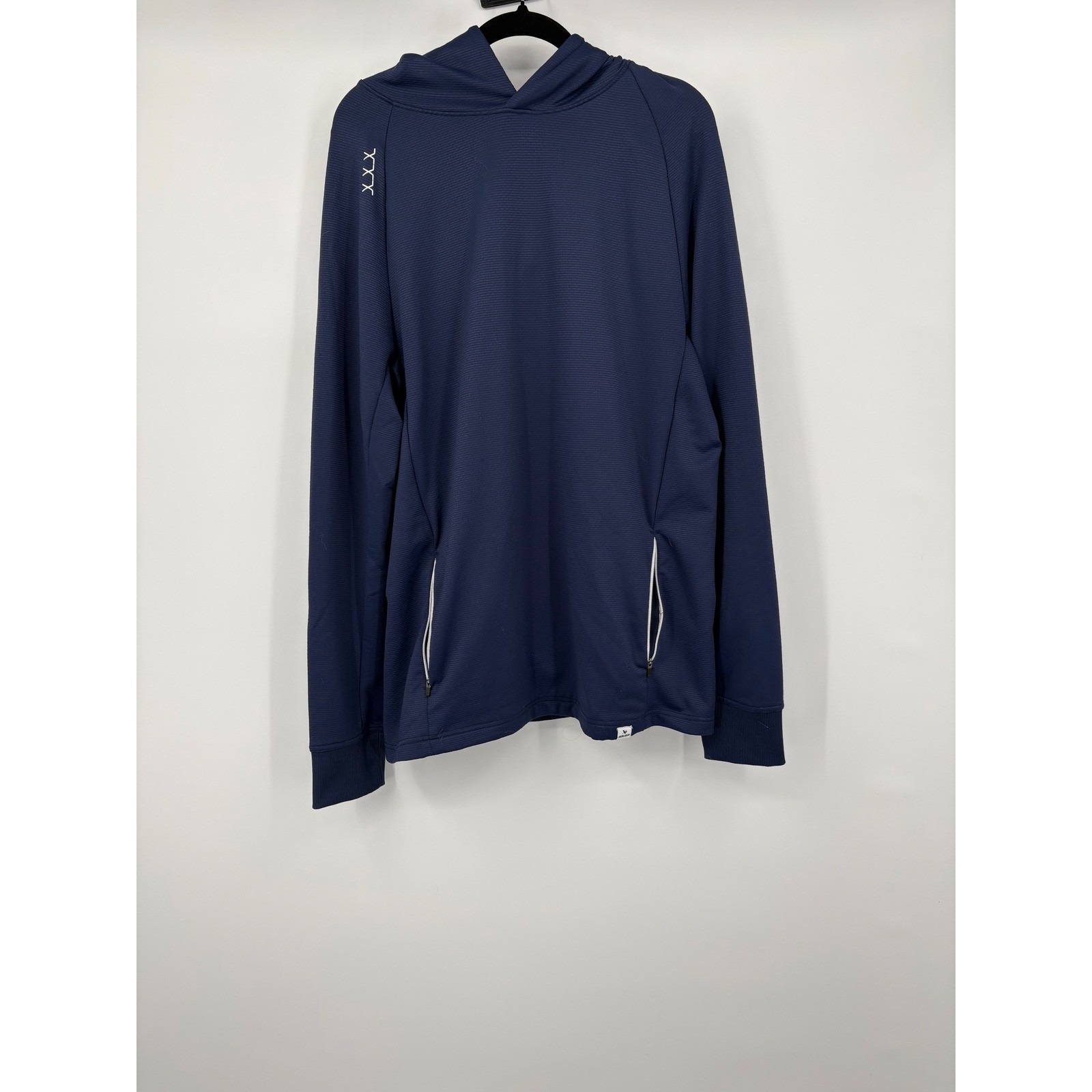 Bauer Hockey Mens Navy Blue Hoodie Long Sleeve Athletic Pullover L